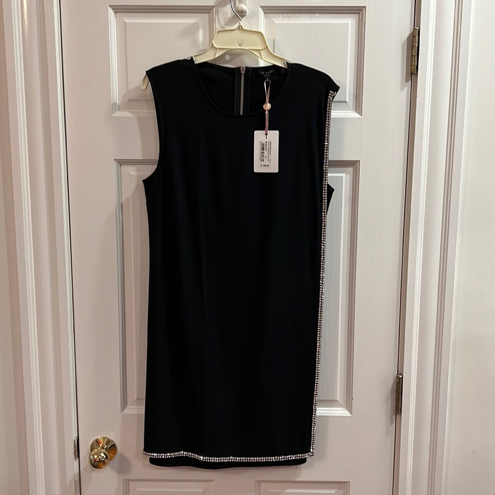 Ted baker size 4 evening short dress with rhinestone detailing